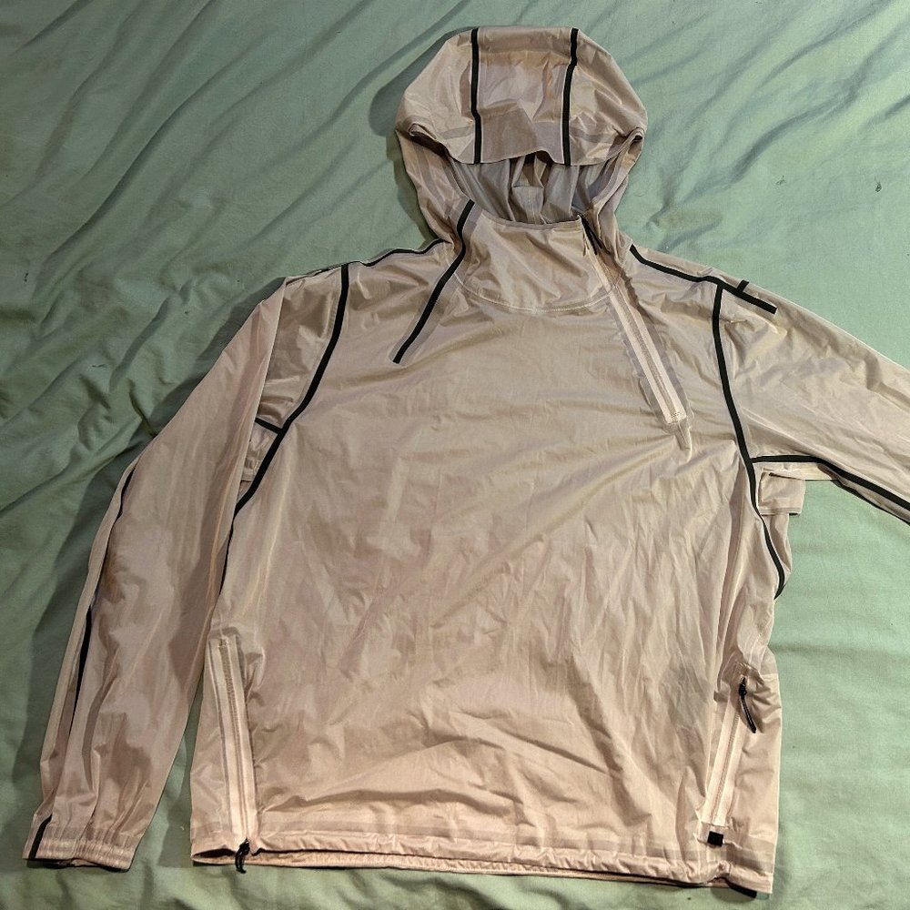 Lululemon Lab Transparent Performance Windbreaker | Men's Size M | Beige/Taupe
